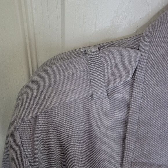 Lane Bryant gray stretch linen rope tie blazer coat jacket 14/16 - Picture 6 of 8